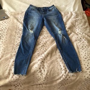 maurices high rise distressed jeans